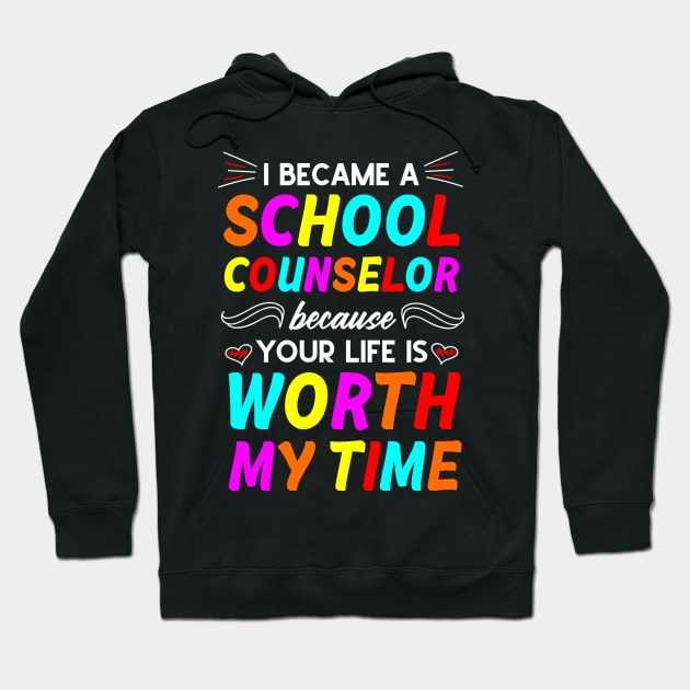 Cute School Counselor Hoodie by TheBestHumorApparel